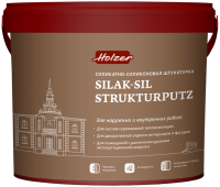 Силикатно-силиконовая декоративная штукатурка «Короед» Holzer SILAK-SIL STRUKTURPUTZ R 15