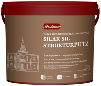 Силикатно-силиконовая декоративная штукатурка «Камешковая» Holzer SILAK-SIL STRUKTURPUTZ K 15