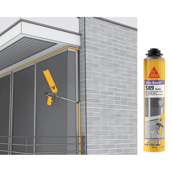 Зимняя монтажная пена с увеличенным выходом Sika Boom-589 Arctic